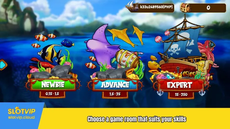 Choose a game room that suits your skills