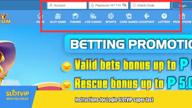 Instructions for Login SLOTVIP super fast