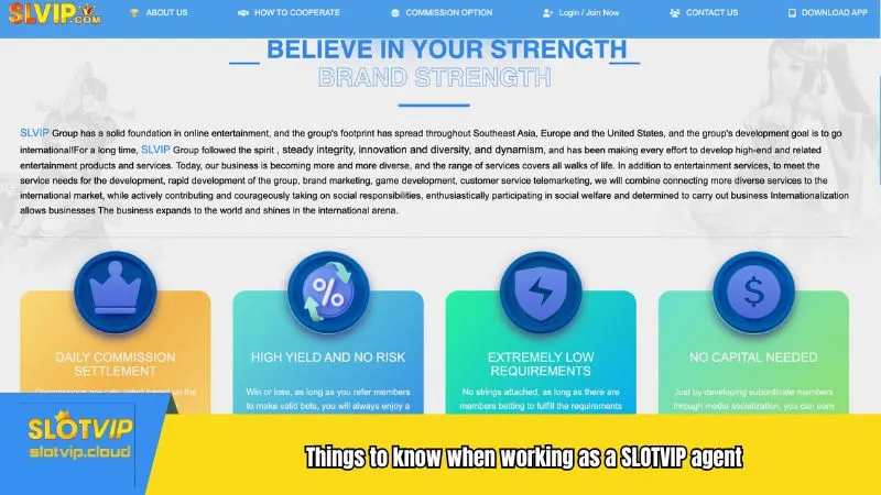 Things to know when working as a SLOTVIP agent