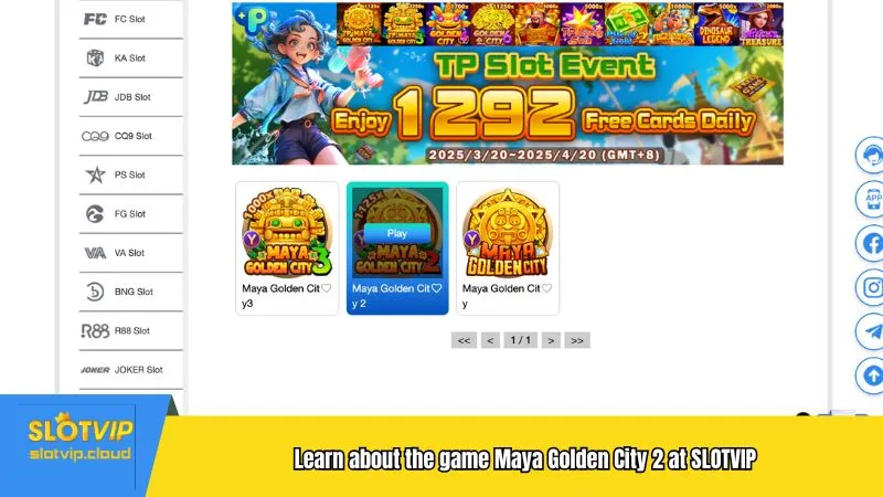 Learn about the game Maya Golden City 2 at SLOTVIP