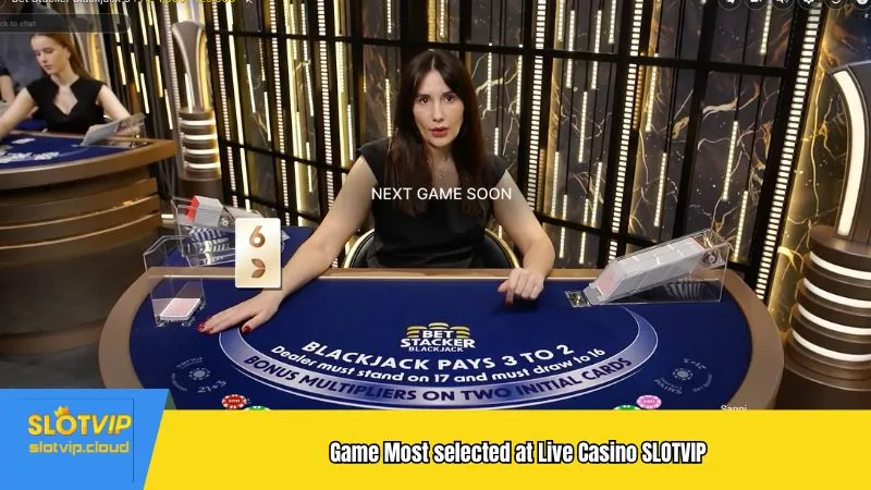Game Most selected at Live Casino SLOTVIP