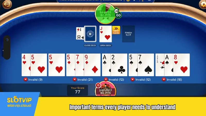 Important terms every player needs to understand