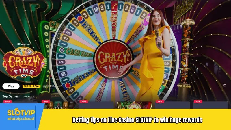 Betting tips on Live Casino SLOTVIP to win huge rewards