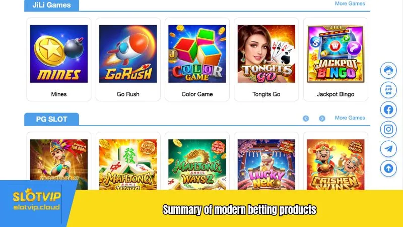 Summary of modern betting products