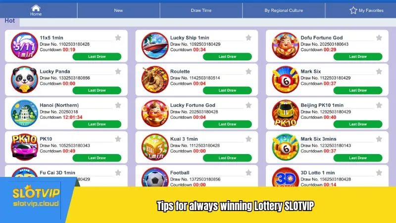 Tips for always winning Lottery SLOTVIP