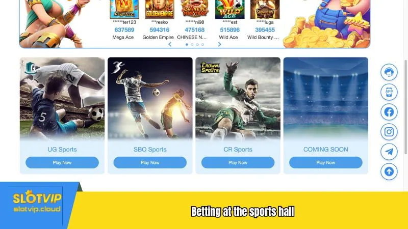 Betting at the sports hall