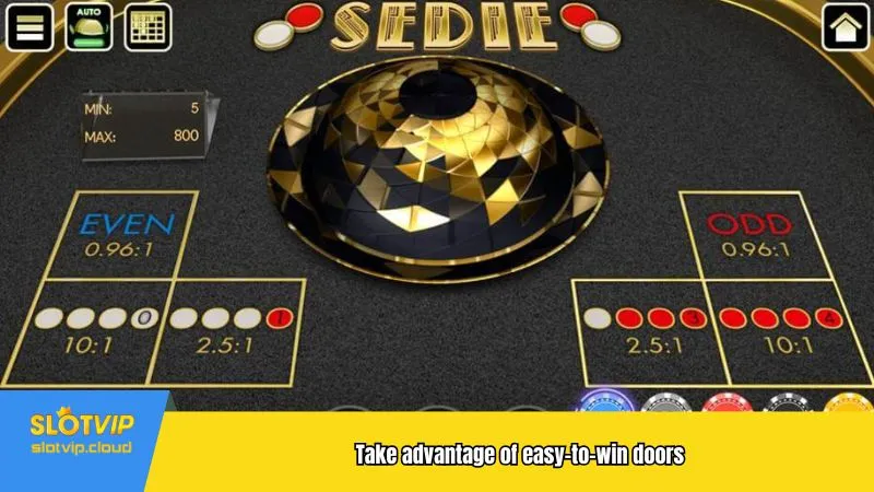Take advantage of easy-to-win doors