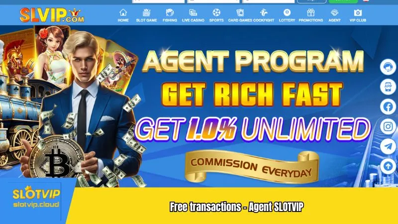Free transactions - Agent SLOTVIP